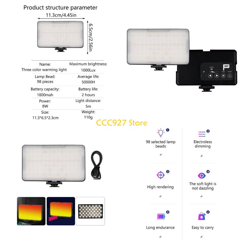 Photography And Videography Lighting - B03F Akumulatorowa lampa LED do kamery
