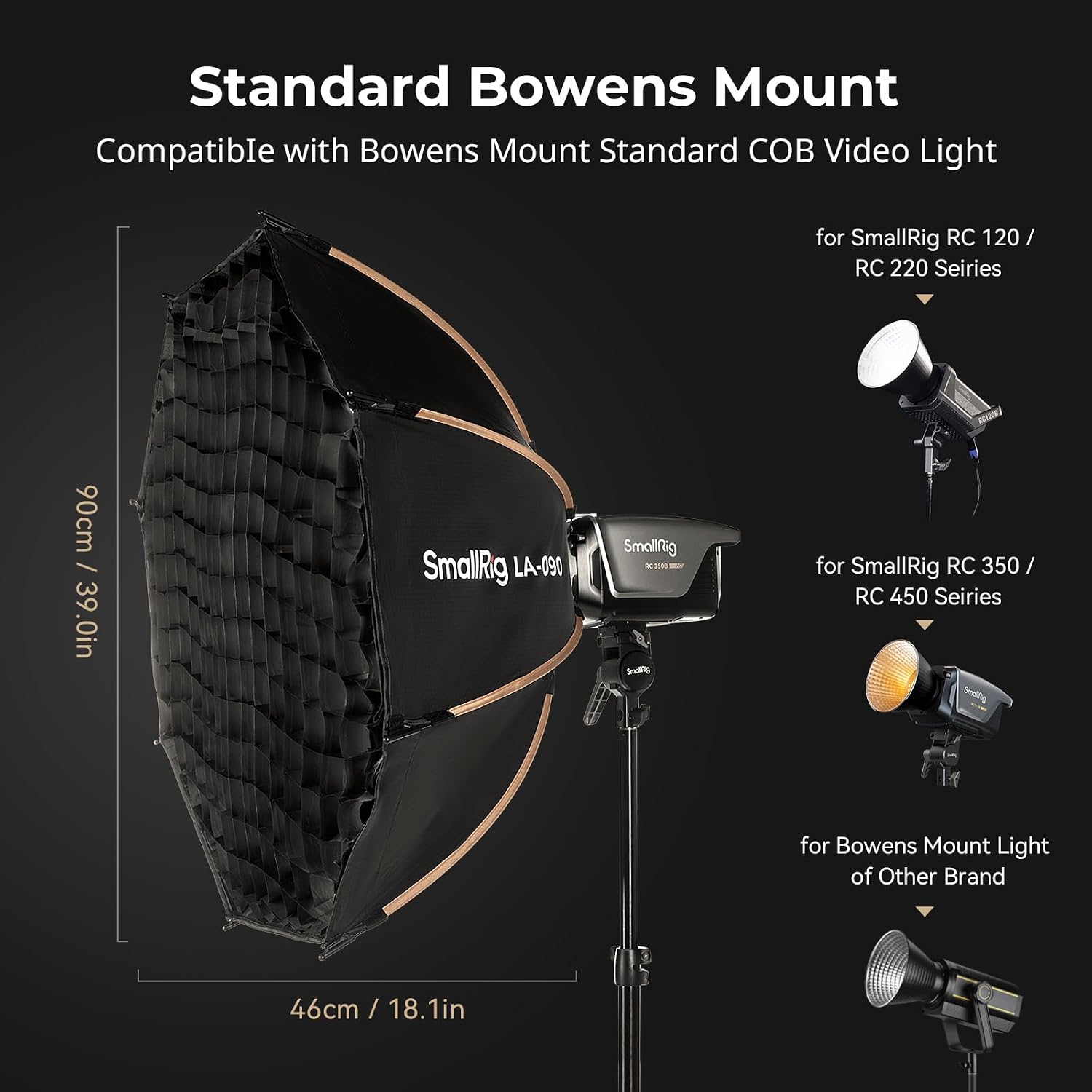 35-calowy zestaw ośmiokątnego  – Photography Led Lighting Kit recenzja i cena