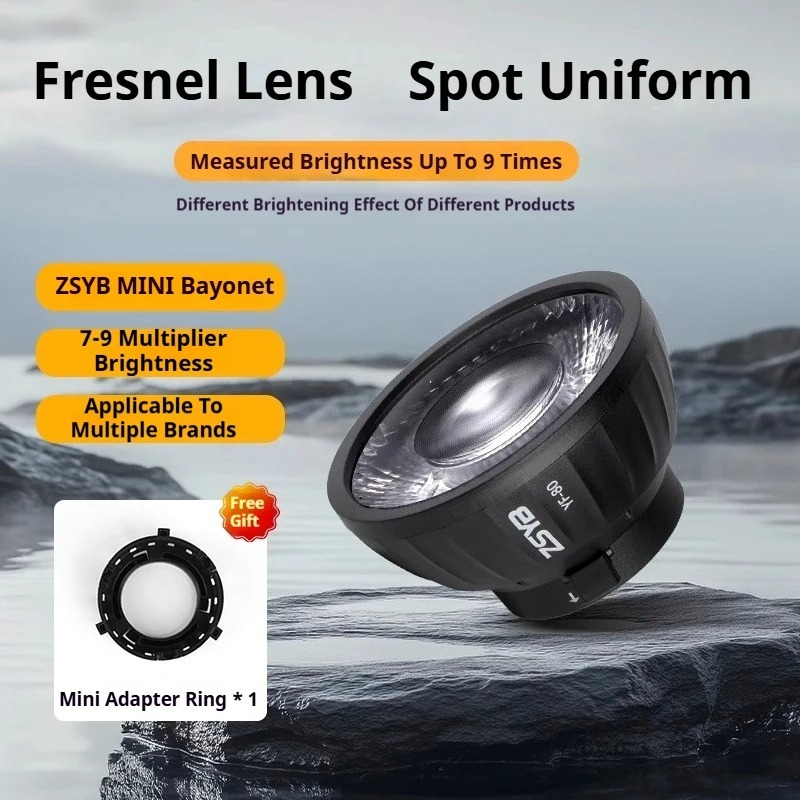 Soczewka Fresnela ZSYB YF-80,  – Fresnel Lens Attachment recenzja i cena
