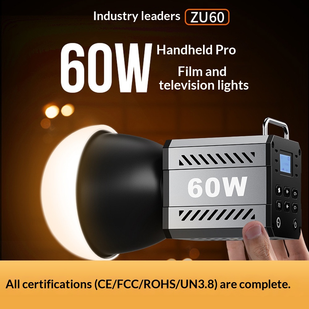 Mini lampa wideo LED COB 60W,  – Photography And Videography Lighting recenzja i cena